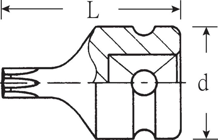 Productafbeelding Stahlwille 2307TX IMPACT Schroevendraaier Doppen 1/2 T40