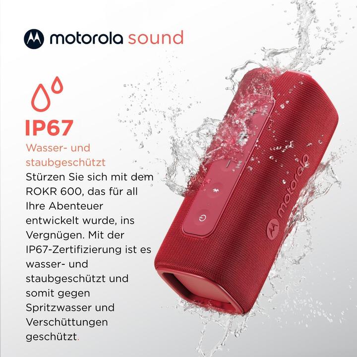 Produktbild Motorola ROKR 600 30W BT Speaker IP67 red (6 h)