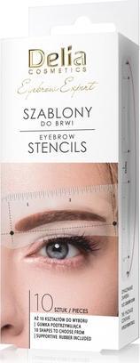 Delia Cosmetics Delia Eyebrow Stencils 10 Pieces