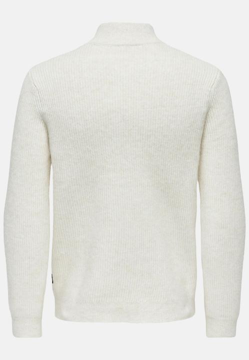 Produktbild Only & Sons Onstegan Reg 5 Wool Half Zip Knit Bf (XXL)