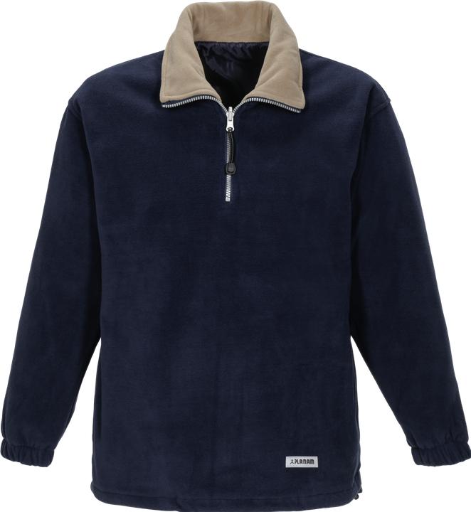Produktbild Planam Relax Fleecetroyer marine/camel M L (L)