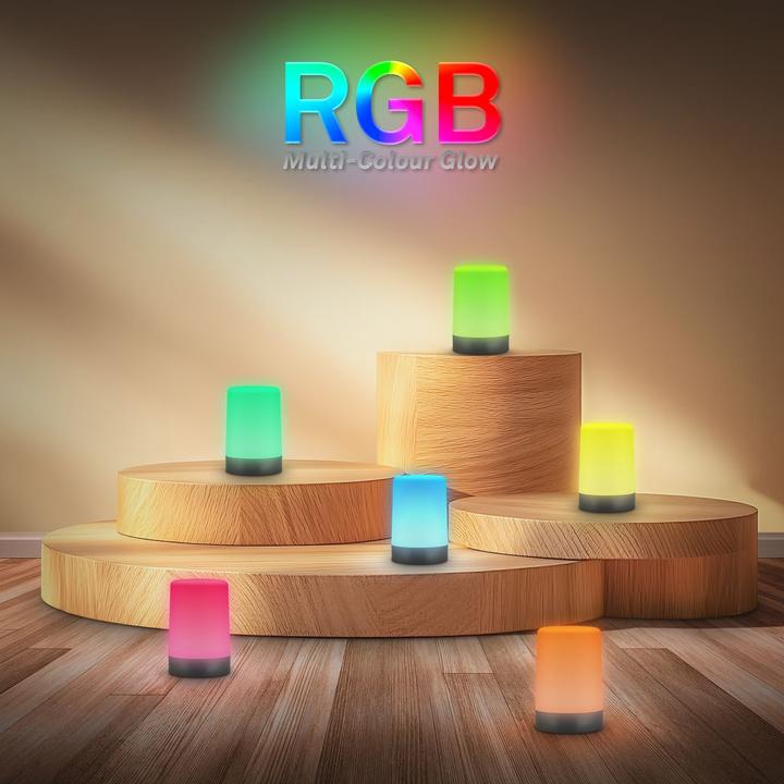 Produktbild Briloner Akku RGB+W LED Tischleuchte, Anthrazit (280 lm)