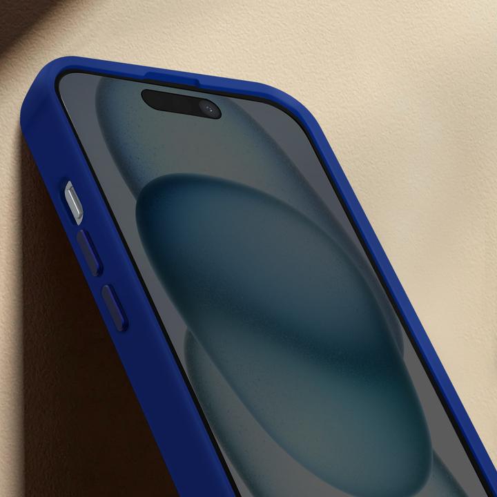 Produktbild Decoded AntiMicrobial Silicone Backcover iPhone 15 Plus Galactic Blue (Apple iPhone 15 Plus)