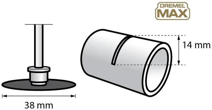 Image du produit Dremel Disque à tronçonner droit SC456 MAX Premium Métal