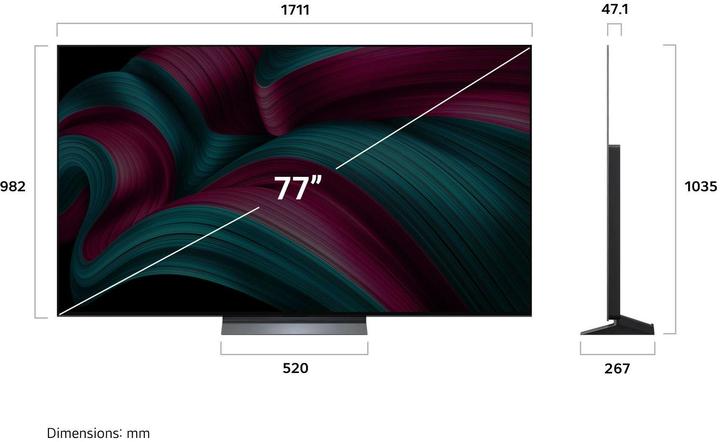 Immagine prodotto LG OLED77C55LA (77", OLED, 4K, 2025)