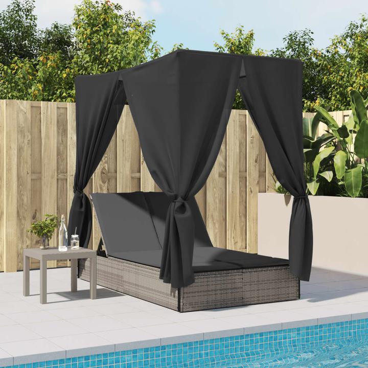 Actual product image vidaXL Doppel-Sonnenliege (114 cm)