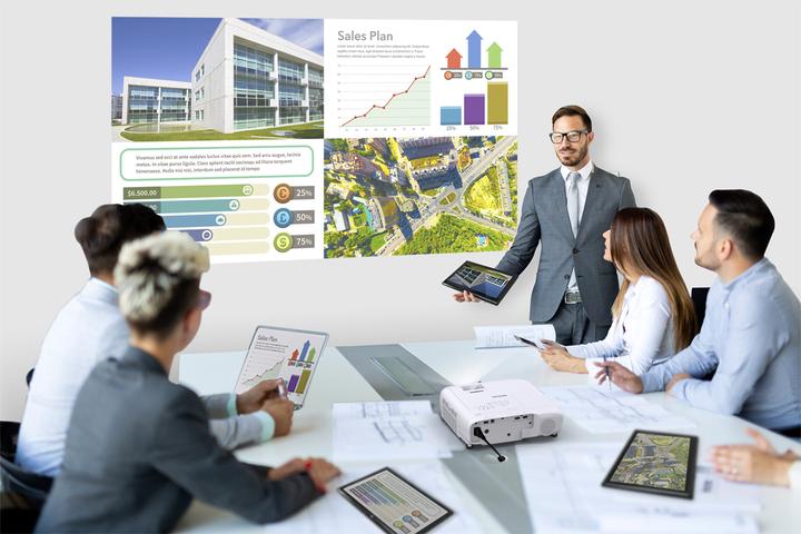 Image du produit Epson EB-W55 (HD ready, 4000 lm, 1.3 - 1.56:1)