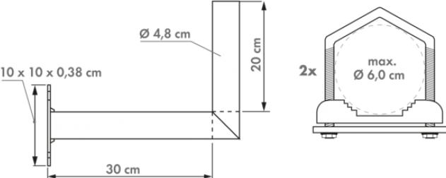 Actual product image Schwaiger Mast/balcony bracket (Other)