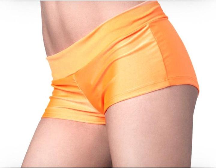 Actual product image Leg Avenue Stretch Mini Shorts orange (L)