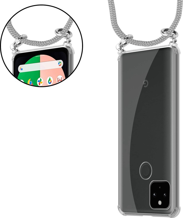 Produktbild Cadorabo TPU Handy Kette SILBER Cover