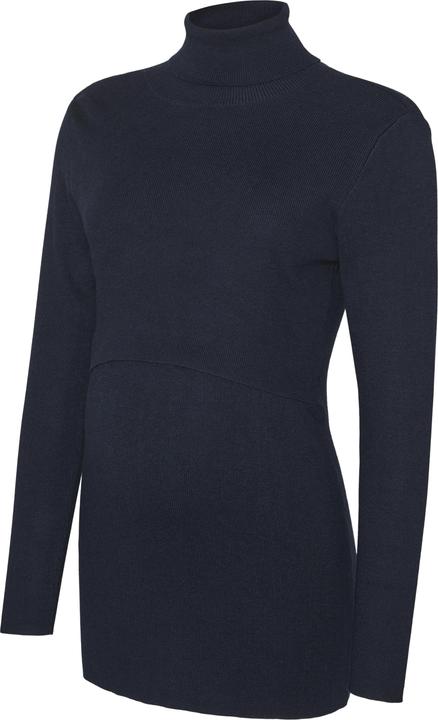 Produktbild Mamalicious Rollkragen Gerippte Ärmelbündchen Pullover Gestricktes Oberteil (L)