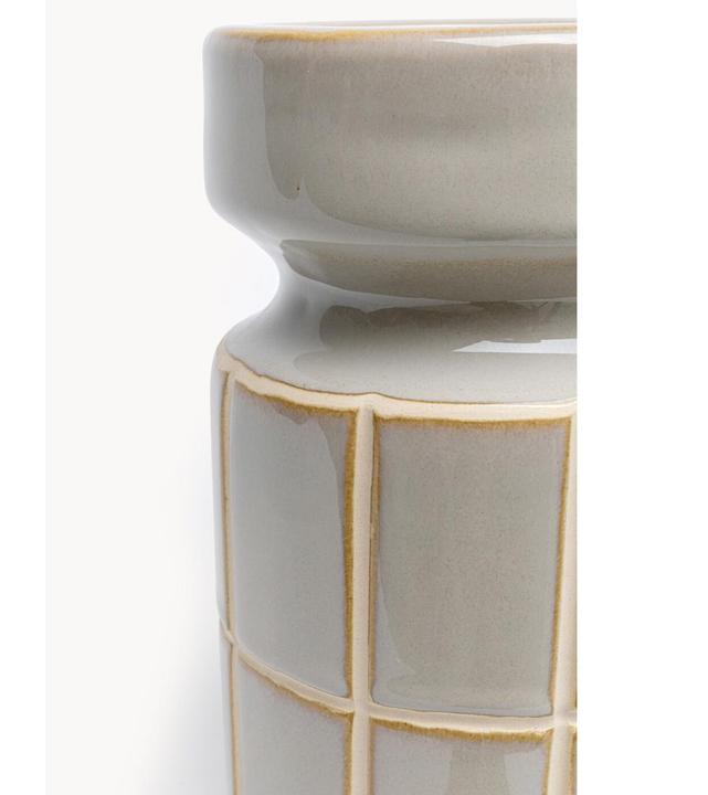 Produktbild Kare Design Kerzenständer Bliss Tile Hellgrau 18cm