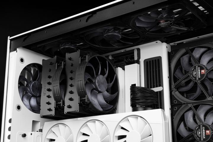 Produktbild Noctua NF-A14x25r G2 PWM Sx2-PP chromax.black Gehuselfter 140 mm (140 mm, 2x)