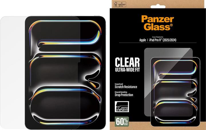 Image du produit PanzerGlass Screen Protector Glass (1 pcs, Apple iPad Pro 11 2024, Apple iPad Pro 11 2025)