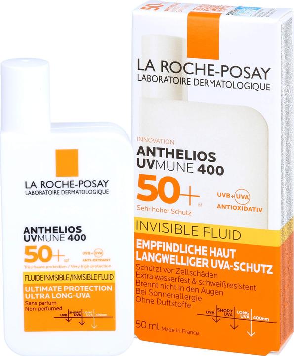 Image du produit La Roche Posay Anthelios UVmune 400 (Crème solaire visage, SPF 50+, 50 ml, 49 g)