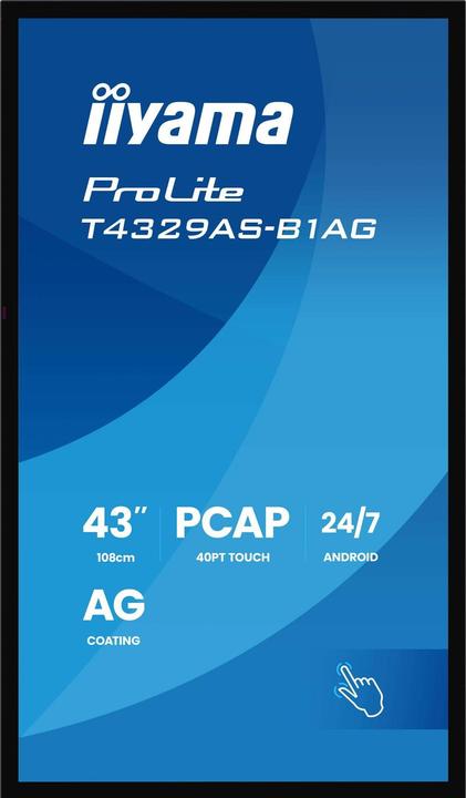 Actual product image iiyama LFD ProLite T4329AS-B1AG (3840 x 2160 Pixels, 42.50")