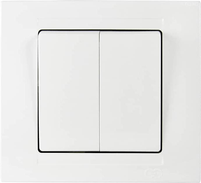 Produktbild Gunsan Moderna 2-fach Schalter Serienschalter Unterputz Weiss