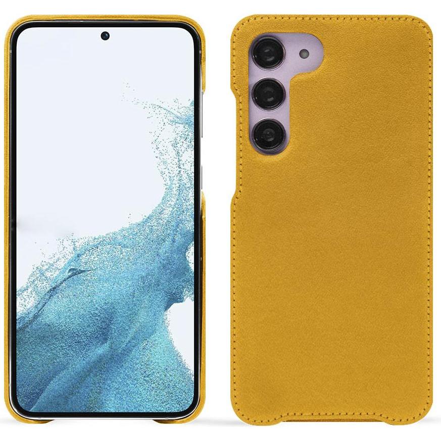 Noreve Lederschutzhülle (Samsung Galaxy S23), Smartphone Hülle, Orange