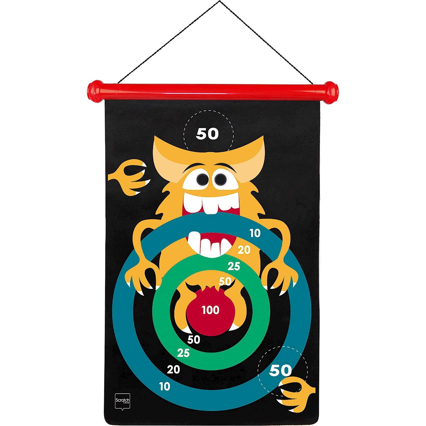 Thumbnail - Scratch Magnet Dartspiel Verrückte Monster gross (Englisch)