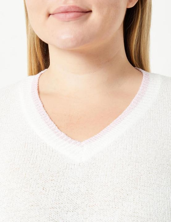 Produktbild Colina Sportive Strickpullover mit Pastellstreifen und Rippenbündchen (XXL)