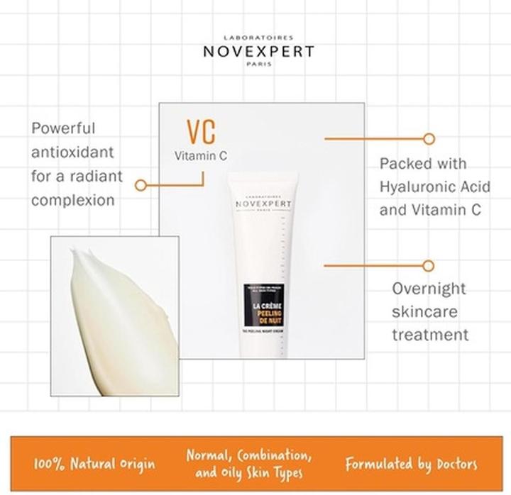 Actual product image Novexpert La Crème Peeling Nuit (Cleansing scrub, 40 ml)