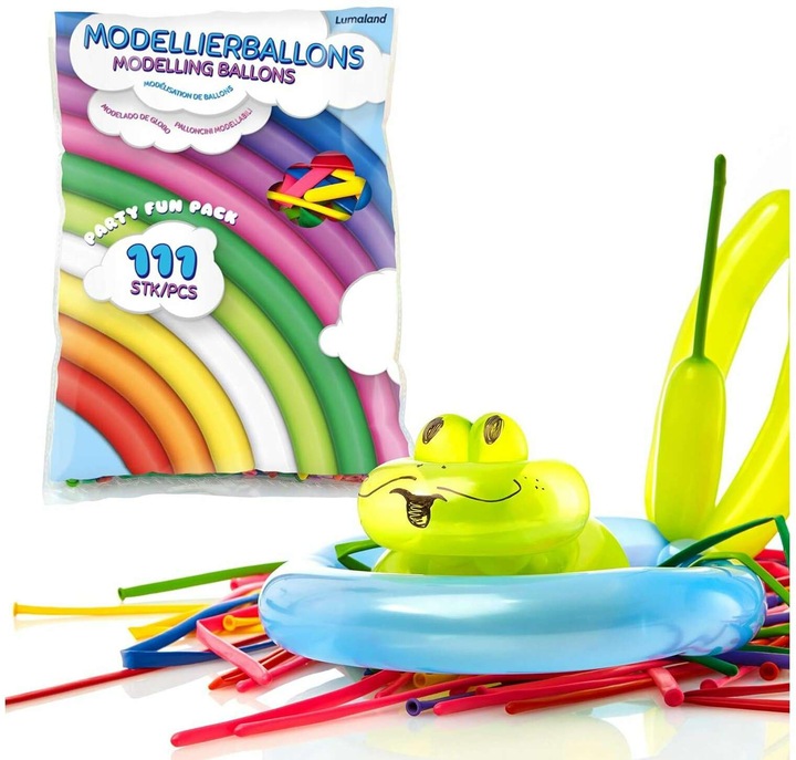 Immagine prodotto Lumaland Set di palloncini 111 pezzi, multicolore