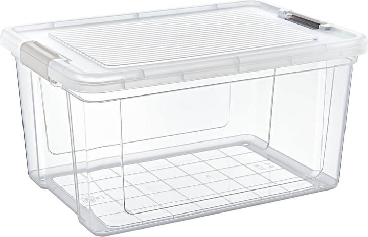 Storage Solutions Contenitore da 30 litri, trasparente