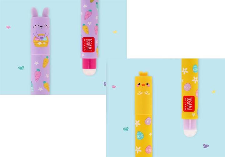 Immagine prodotto Legami Roller Gelstift 2er Set Happy Easter (Pulcino e coniglietto rosa e viola, 2x)