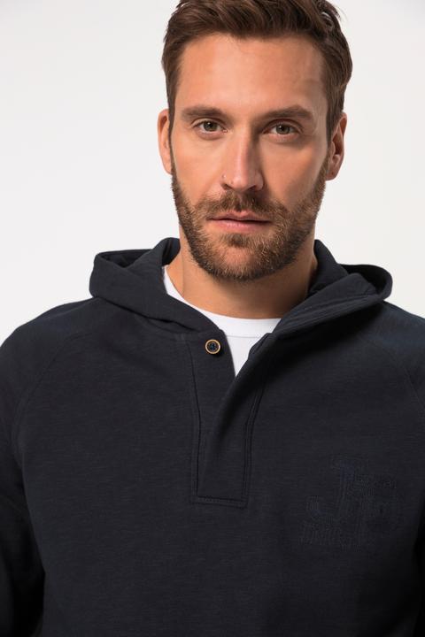 Immagine prodotto JP1880 Maglia in felpa fiammata con cappuccio e abbottonatura, fino alla tg. 8XL (XXL)