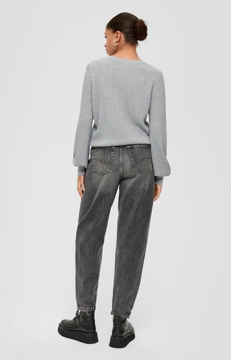 Produktbild s.Oliver Strickpullover Feinstrickpullover mit Glitzergarn (XXL)