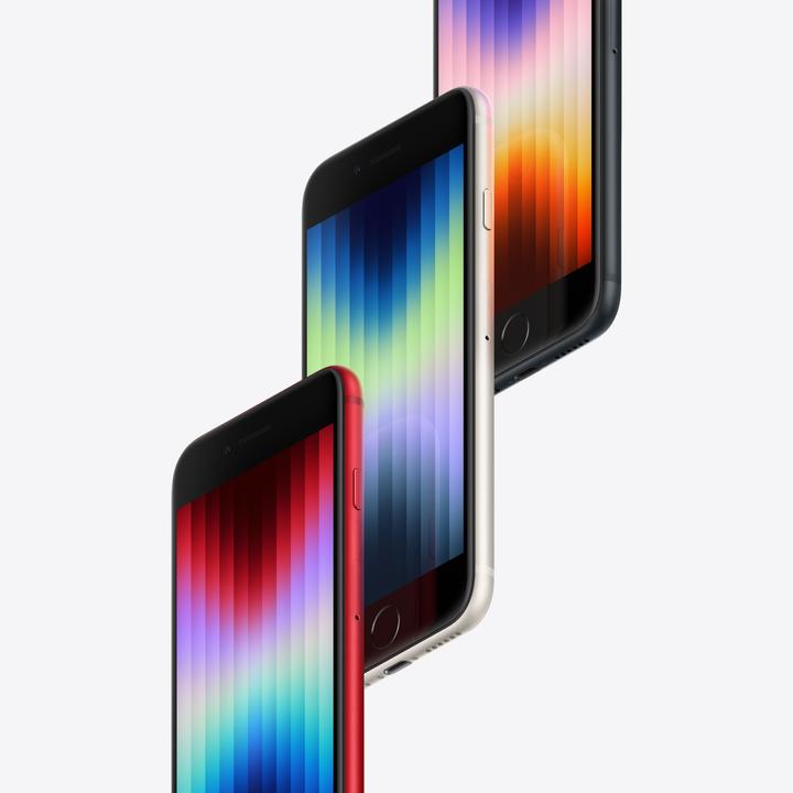 Productafbeelding Apple iPhone SE (3e generatie) (64 GB, Middernacht, 4.70", SIM + eSIM, 12 Mpx, 5G)