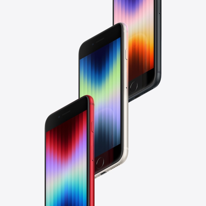 Produktbild Apple iPhone SE (3rd Gen) (64 GB, Midnight, 4.70", SIM + eSIM, 12 Mpx, 5G)