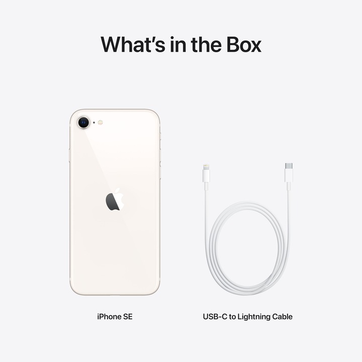 Actual product image Apple iPhone SE (3rd Gen) (64 GB, Starlight, 4.70", SIM + eSIM, 12 Mpx, 5G)