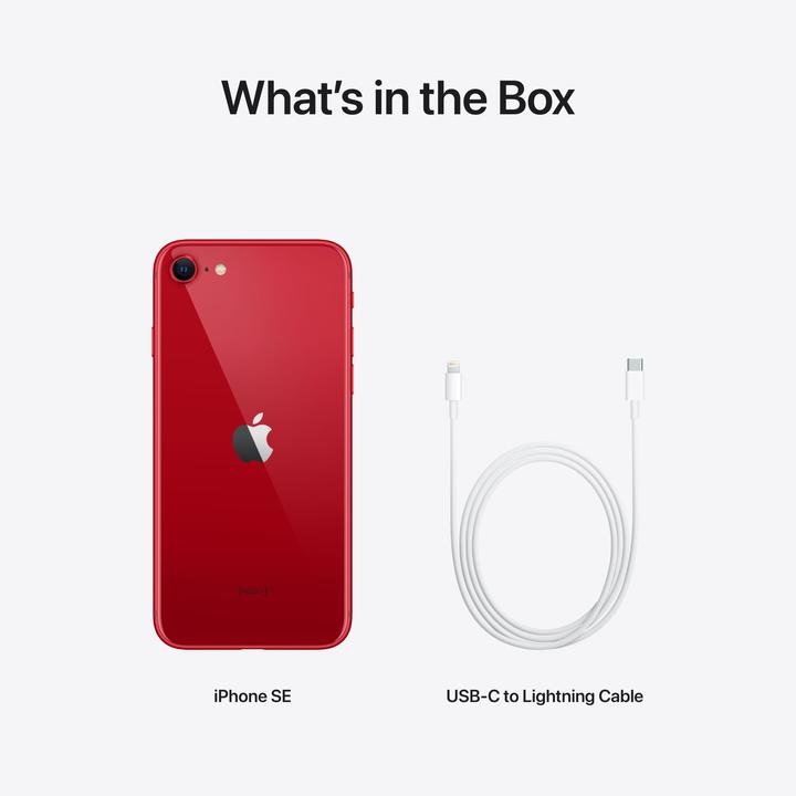 Actual product image Apple iPhone SE (3rd Gen) (64 GB, (PRODUCT)​RED, 4.70", SIM + eSIM, 12 Mpx, 5G)