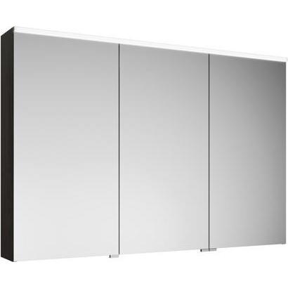 burgbad, Spiegelschrank, Eqio Spiegelschrank mit horizontaler LED-Beleuchtung, 3 Türen, mittlerer Anschlag links, 12