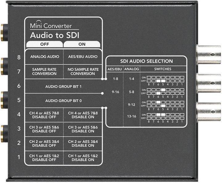 Produktbild Blackmagic Mini Converter Audio-SDI 2 (Audio Switch)