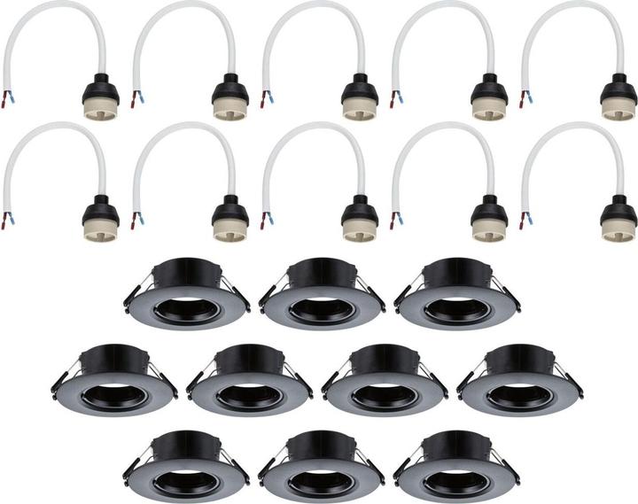 Produktbild Paulmann Einbauleuchte 10er-Pack starr (GU10)