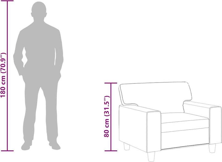 Actual product image vidaXL Sessel