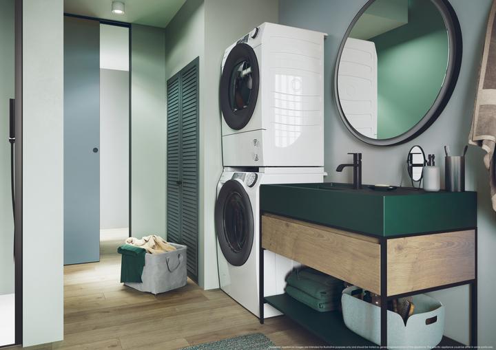 Produktbild Candy RP4 476BWMR/1-S Washing Machine, A, Front loading, Depth 45 cm, 7 kg, White (7 kg, Links)