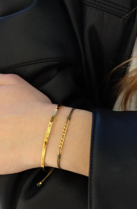 Immagine prodotto Tara Style Bracciale True Love - Bracciale (impermeabile) (18.50 cm, 100% impermeabile, Acciaio inossidabile placcato oro 18k)