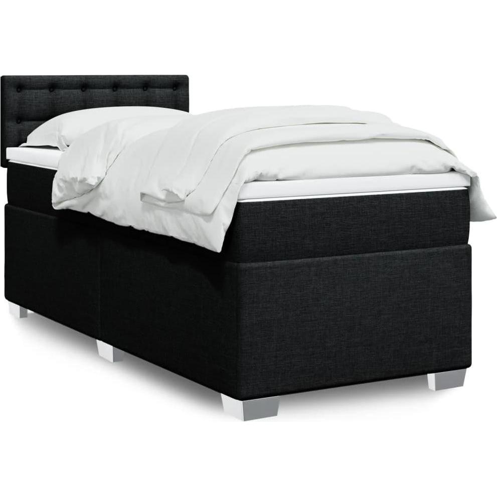 VidaXL, Bett, Bo x springbett mit Matratze 200 x 200 cm Stoff (200 x 200 cm)