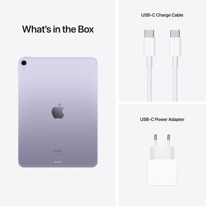 Actual product image Apple iPad Air 2022 (5. Gen) (5G, 10.90", 64 GB, Purple)