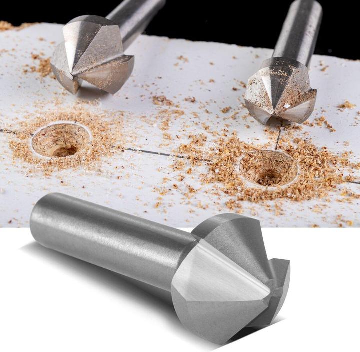 Actual product image Stahlwerk HSS countersink set of 6 90° 6.3-20.5 mm DIN 335 form C countersink (6,3, 10.4 mm, 12.4 mm, 20.5 mm, 16.5 mm, 8,3)