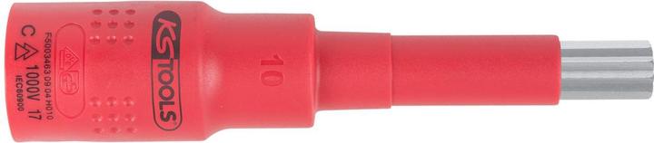 Actual product image KS Tools 3/8” insulated bit socket for spline, M12, insulated