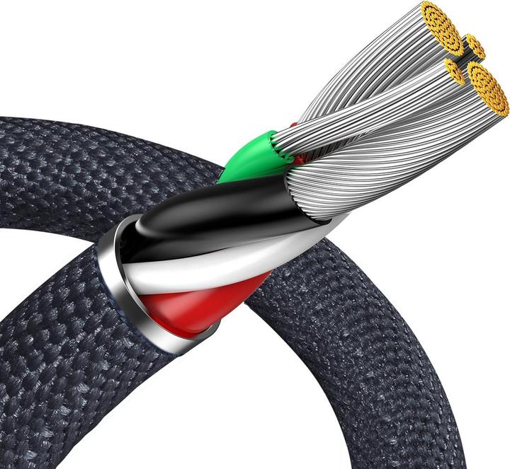 Produktbild Baseus Crystal Shine Series Fast Charging Data Cable USB to iP 2.4A 2m Black (2 m, USB 2.0)