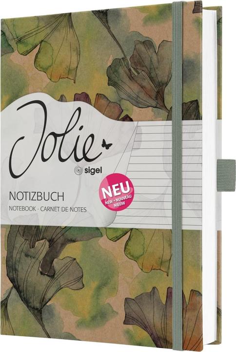 Image du produit Jolie Notizbuch A5 Pure Ginkgo (A5, À rayures, Couverture rigide)