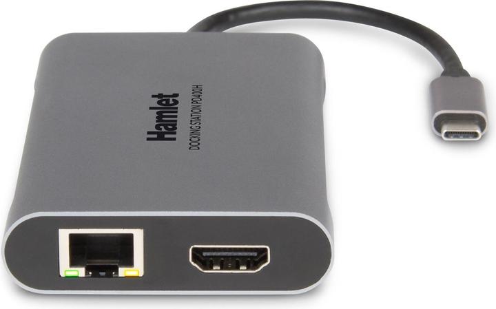 Immagine prodotto Hamlet HDKC-PD400H replicatore di porte e docking station per notebook Cablato USB 3.2 Gen 1 (3.1 Ge (USB-C)