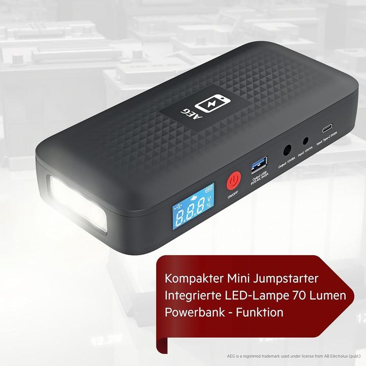 Actual product image AEG JS15 (1500 A, 4000 mAh)