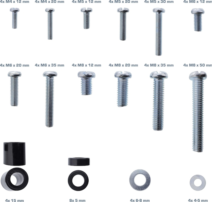 Produktbild InLine Schraubenset 68-teilig für TV-Wandhalterung (Schraube)