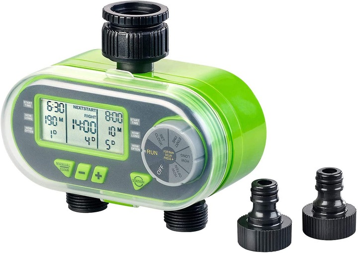 Immagine prodotto Royal Gardineer Computer per l'irrigazione e set di misuratori di pioggia e umidità del suolo (Computer per l'irrigazione)